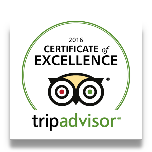 TripAdvisor 2016 Certificate of Excellence