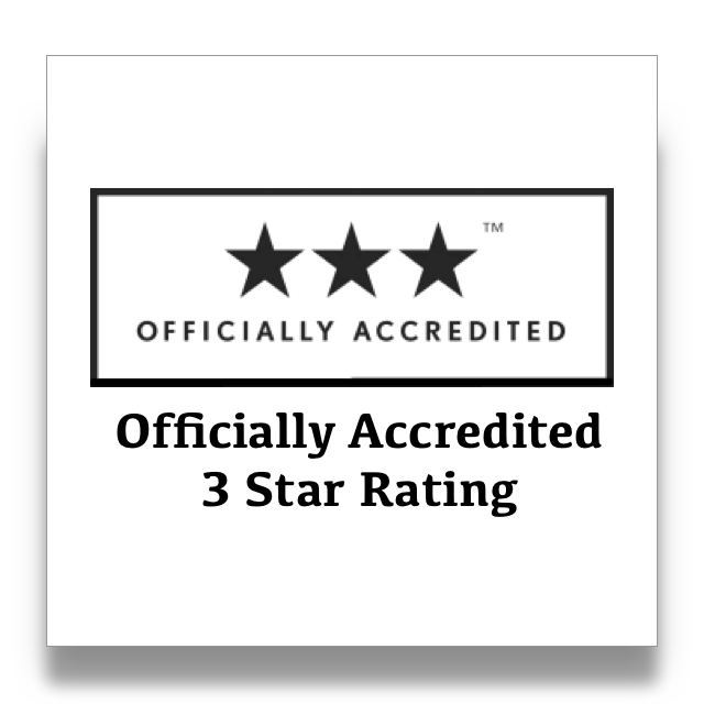 Officially Accredited 3 Star Rating
